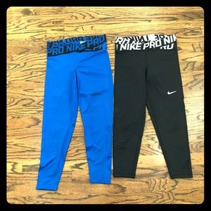 Nike Pro Womens Capri Leggings Size M